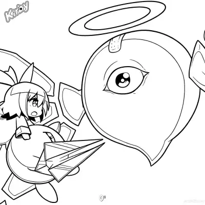 Free printable 02 2 Coloring Page - Free Printable Kirby PDFS Coloring Sheets coloring page