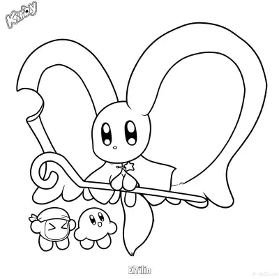 Free printable Elfilin 1 Coloring Page - Free Printable Kirby PDFS Coloring Sheets coloring page