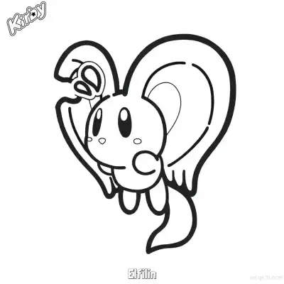 Free printable Elfilin 2 Coloring Page - Free Printable Kirby PDFS Coloring Sheets coloring page