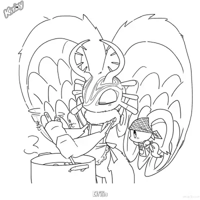 Free printable Elfilin 5 Coloring Page - Free Printable Kirby PDFS Coloring Sheets coloring page