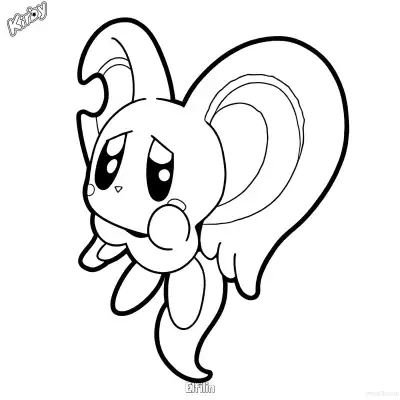 Free printable Elfilin 8 Coloring Page - Free Printable Kirby PDFS Coloring Sheets coloring page