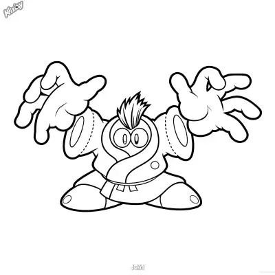 Free printable Jukid  Coloring Page - Free Printable Kirby PDFS Coloring Sheets coloring page