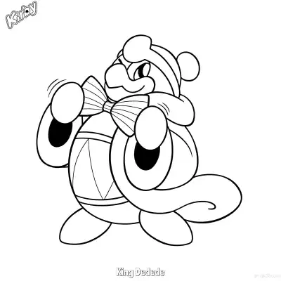 Free printable King Dedede 2 Coloring Page - Free Printable Kirby PDFS Coloring Sheets coloring page
