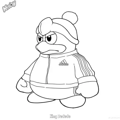 Free printable King Dedede 8 Coloring Page - Free Printable Kirby PDFS Coloring Sheets coloring page