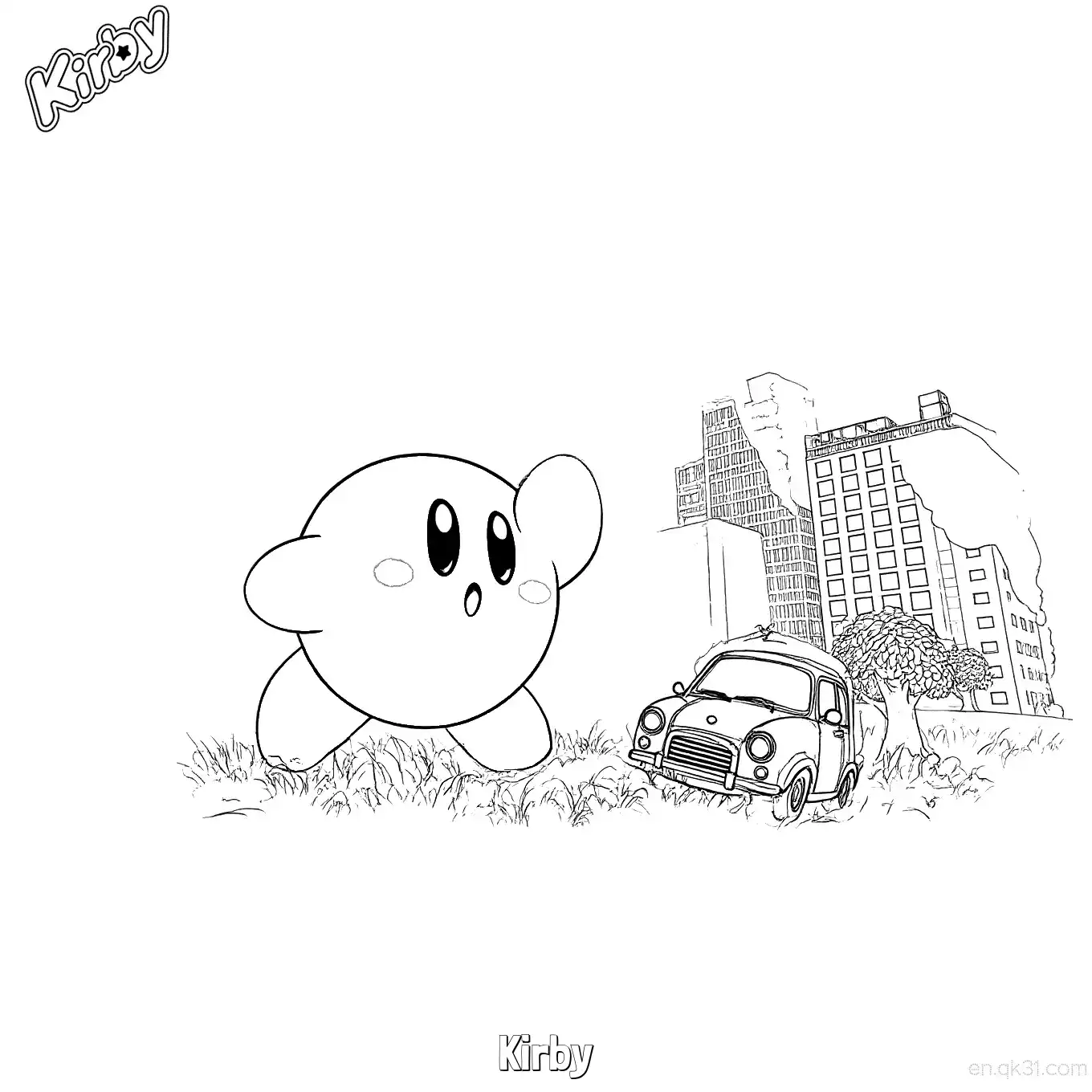 Kirby 14 Coloring Page - Free Printable Kirby PDF Coloring Sheets – Free Printable Coloring Page for Kids and Adults