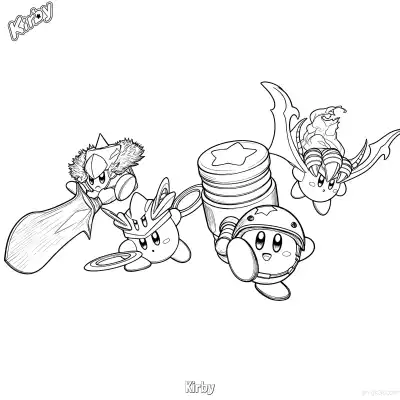 Free printable Kirby 17 Coloring Page - Free Printable Kirby PDFS Coloring Sheets coloring page