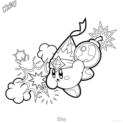 Free printable Kirby 38 Coloring Page - Free Printable Kirby PDFS Coloring Sheets coloring page