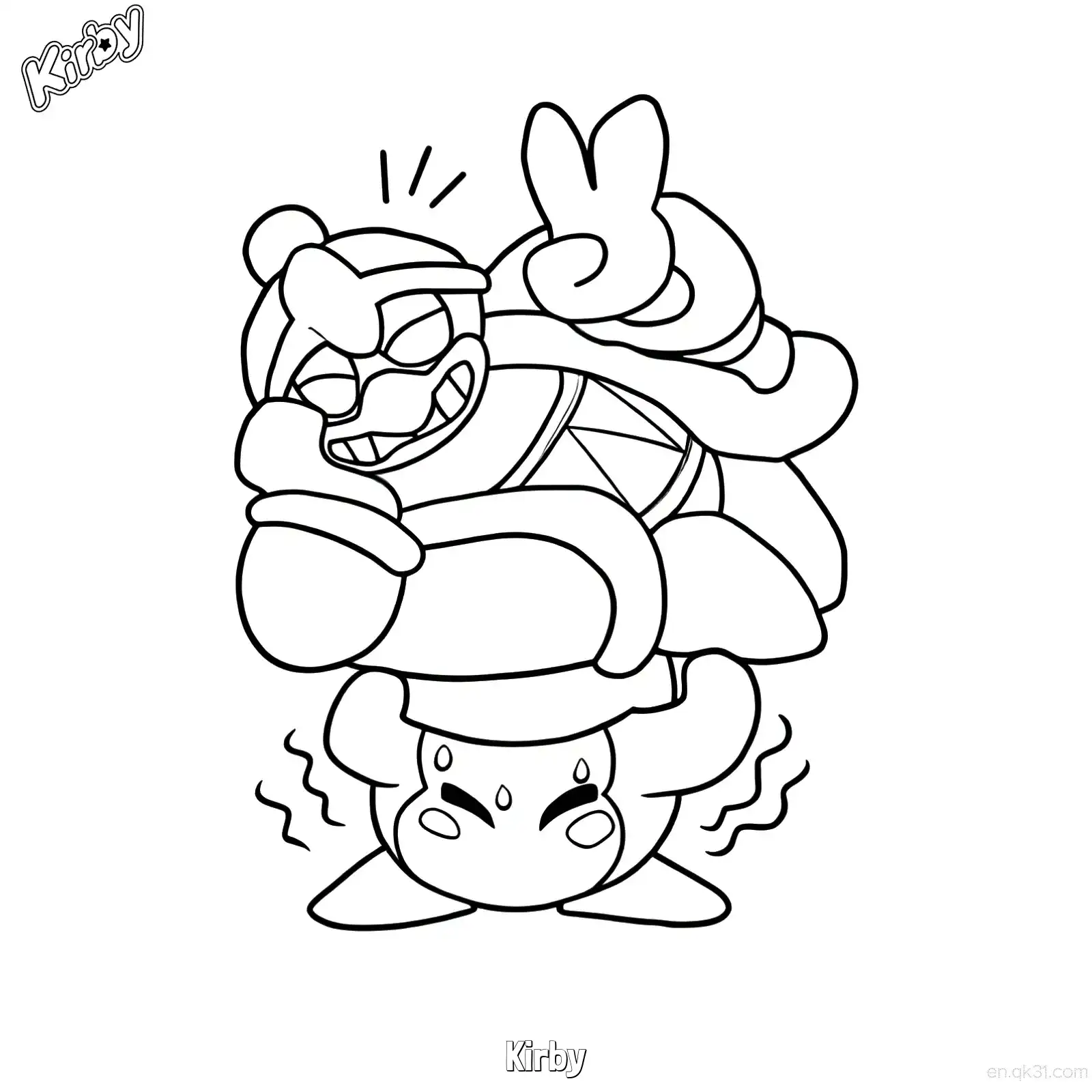 Kirby 44 Coloring Page - Free Printable Kirby PDF Coloring Sheets – Free Printable Coloring Page for Kids and Adults