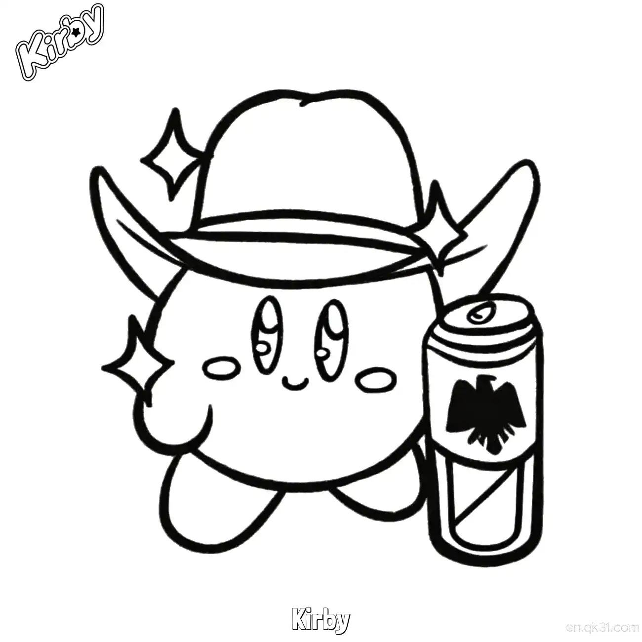Kirby 5 Coloring Page - Free Printable Kirby PDF Coloring Sheets – Free Printable Coloring Page for Kids and Adults