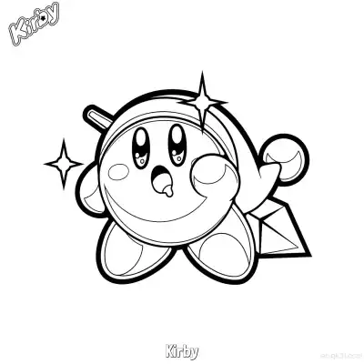 Free printable Kirby 8 Coloring Page - Free Printable Kirby PDFS Coloring Sheets coloring page