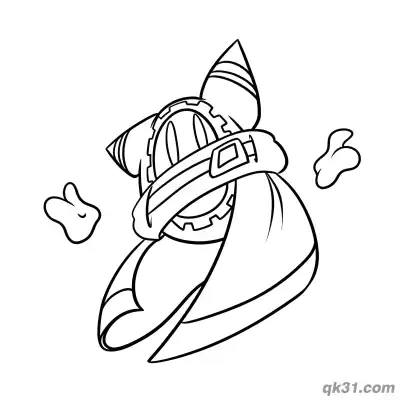 Free printable Magolor Floating with Magic Smoke Coloring Page coloring page