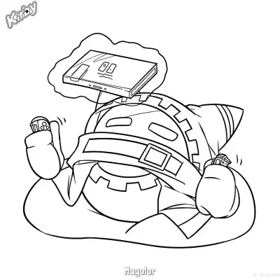 Free printable Magolor  Coloring Page - Free Printable Kirby PDFS Coloring Sheets coloring page