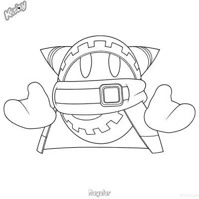 Free printable Magolor 1 Coloring Page - Free Printable Kirby PDFS Coloring Sheets coloring page
