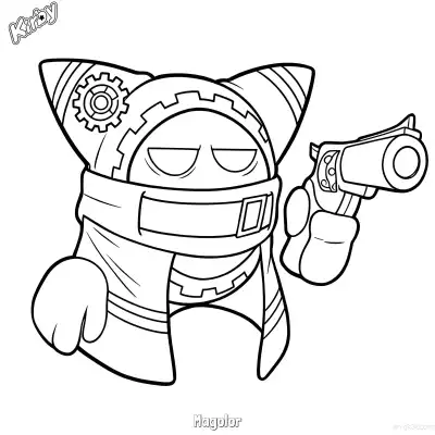 Free printable Magolor 2 Coloring Page - Free Printable Kirby PDFS Coloring Sheets coloring page