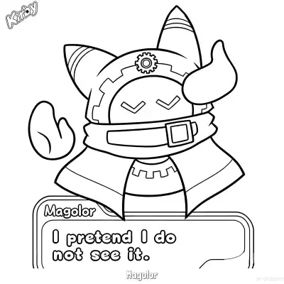 Free printable Magolor 4 Coloring Page - Free Printable Kirby PDFS Coloring Sheets coloring page