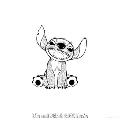 Free printable Lilo and Stitch 2025 Movie 7 Coloring Page - Free Printable Lilo & Stitch PDF Coloring Sheets coloring page