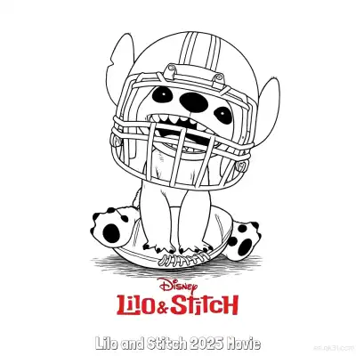 Free printable Lilo and Stitch 2025 Movie 9 Coloring Page - Free Printable Lilo & Stitch PDF Coloring Sheets coloring page