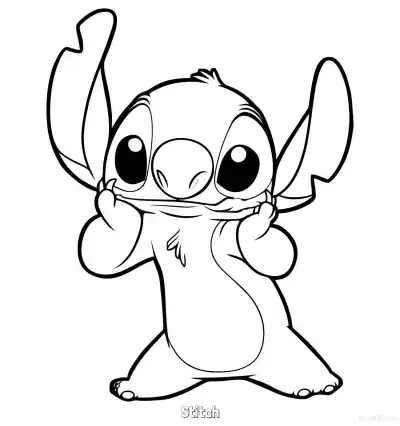 Free printable Stitch  Coloring Page - Free Printable Lilo & Stitch PDF Coloring Sheets coloring page
