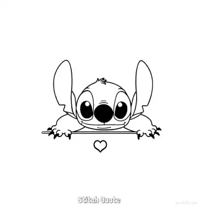 Free printable Stitch Quote  Coloring Page - Free Printable Lilo & Stitch PDFS Coloring Sheets coloring page