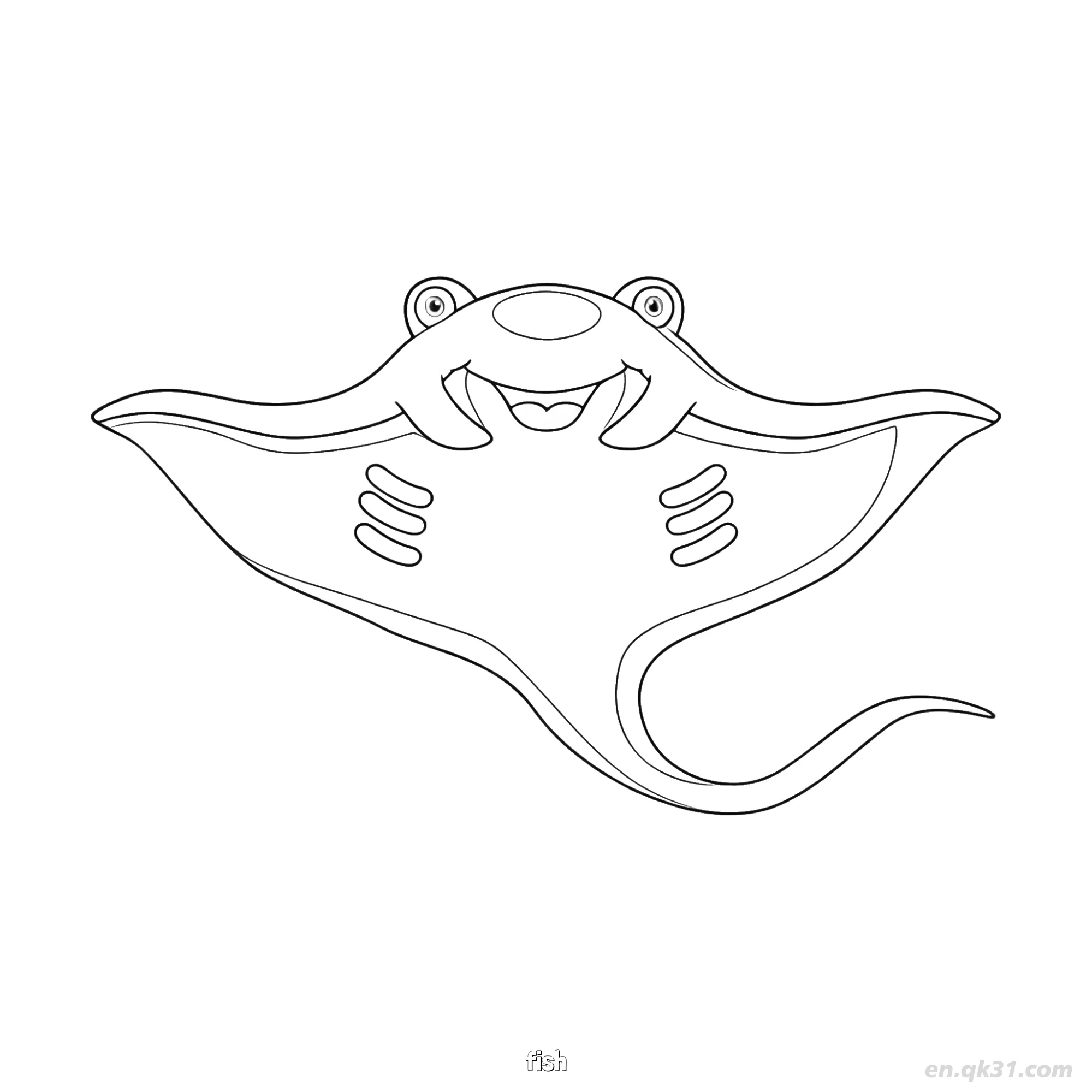 Fish Wearing Scuba Mask Coloring Page  – Free Printable Coloring Page for Kids and Adults