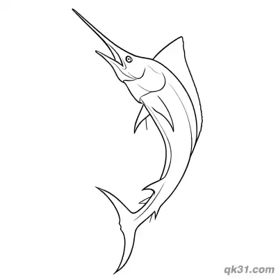 Free printable Deep Sea Sailfish Rapid Rush Coloring Page coloring page