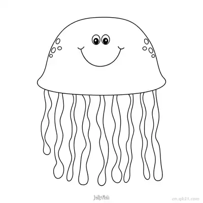 Free printable Spotted Jellyfish Coloring Page  coloring page