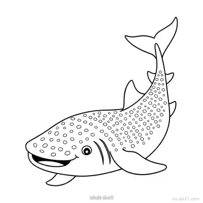 Free printable Whale Shark Coloring Page  coloring page