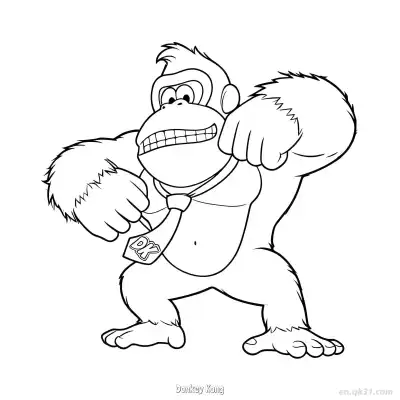 Free printable Donkey Kong  Coloring Page - Free PDF Printable Mario Kart Coloring Sheets coloring page