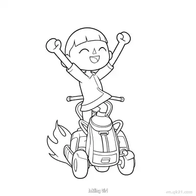 Free printable Inkling Girl  Coloring Page - Free PDF Printable Mario Kart Coloring Sheets coloring page