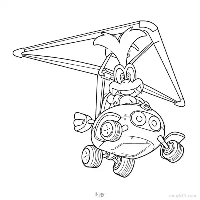 Free printable Iggy 2 Coloring Page - Free PDF Printable Mario Kart Coloring Sheets coloring page