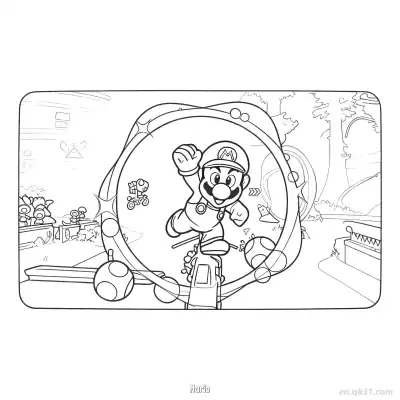 Free printable Mario 15 Coloring Page - Free PDF Printable Mario Kart Coloring Sheets coloring page