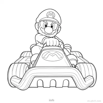 Free printable Mario 3 Coloring Page - Free PDF Printable Mario Kart Coloring Sheets coloring page