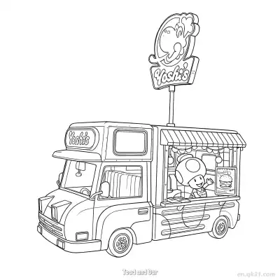 Free printable Toad and Car  Coloring Page - Free PDF Printable Mario Kart Coloring Sheets coloring page