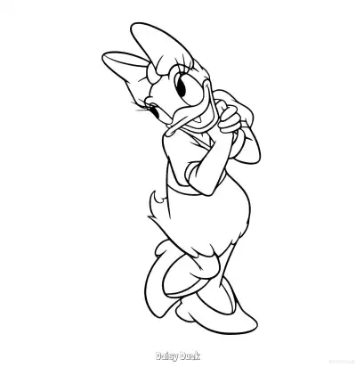 Free printable Daisy Duck 10 Coloring Page - Free Printable Mickey Mouse & Friends PDFS Coloring Sheets coloring page