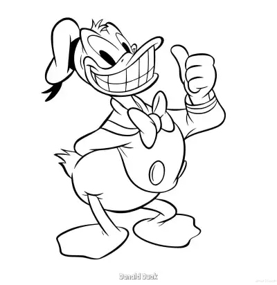 Free printable Donald Duck 10 Coloring Page - Free Printable Mickey Mouse & Friends PDFS Coloring Sheets coloring page