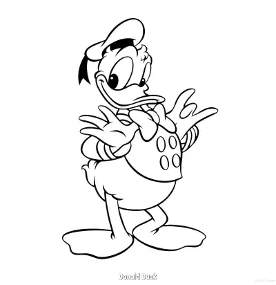 Free printable Donald Duck 3 Coloring Page - Free Printable Mickey Mouse & Friends PDFS Coloring Sheets coloring page