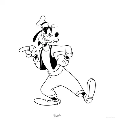 Free printable Goofy 10 Coloring Page - Free Printable Mickey Mouse & Friends PDFS Coloring Sheets coloring page