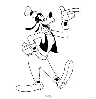 Free printable Goofy 11 Coloring Page - Free Printable Mickey Mouse & Friends PDFS Coloring Sheets coloring page