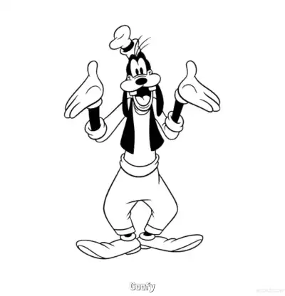 Free printable Goofy 12 Coloring Page - Free Printable Mickey Mouse & Friends PDFS Coloring Sheets coloring page