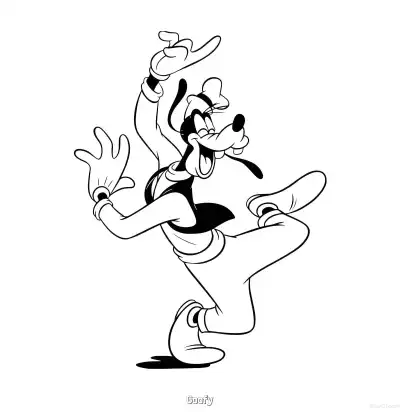 Free printable Goofy 13 Coloring Page - Free Printable Mickey Mouse & Friends PDFS Coloring Sheets coloring page