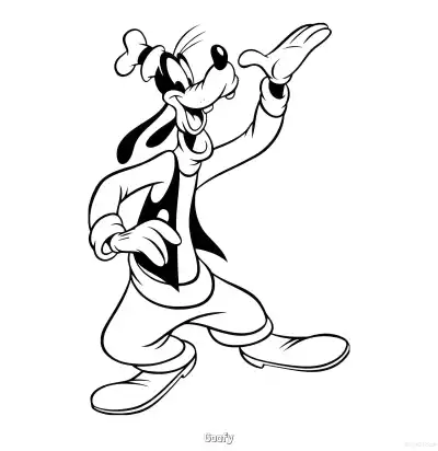 Free printable Goofy 14 Coloring Page - Free Printable Mickey Mouse & Friends PDFS Coloring Sheets coloring page