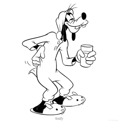 Free printable Goofy 18 Coloring Page - Free Printable Mickey Mouse & Friends PDFS Coloring Sheets coloring page