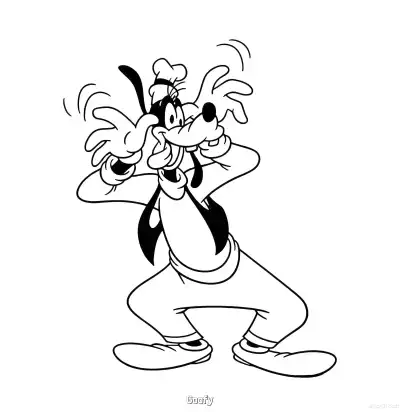 Free printable Goofy 2 Coloring Page - Free Printable Mickey Mouse & Friends PDFS Coloring Sheets coloring page