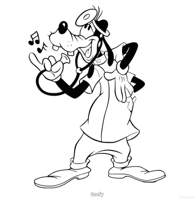 Free printable Goofy 20 Coloring Page - Free Printable Mickey Mouse & Friends PDFS Coloring Sheets coloring page