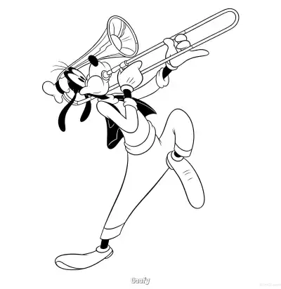Free printable Goofy 22 Coloring Page - Free Printable Mickey Mouse & Friends PDFS Coloring Sheets coloring page