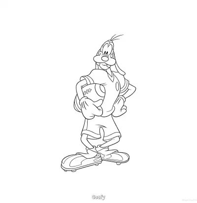 Free printable Goofy 24 Coloring Page - Free Printable Mickey Mouse & Friends PDFS Coloring Sheets coloring page