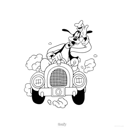 Free printable Goofy 28 Coloring Page - Free Printable Mickey Mouse & Friends PDFS Coloring Sheets coloring page