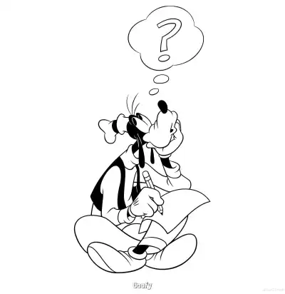 Free printable Goofy 4 Coloring Page - Free Printable Mickey Mouse & Friends PDFS Coloring Sheets coloring page