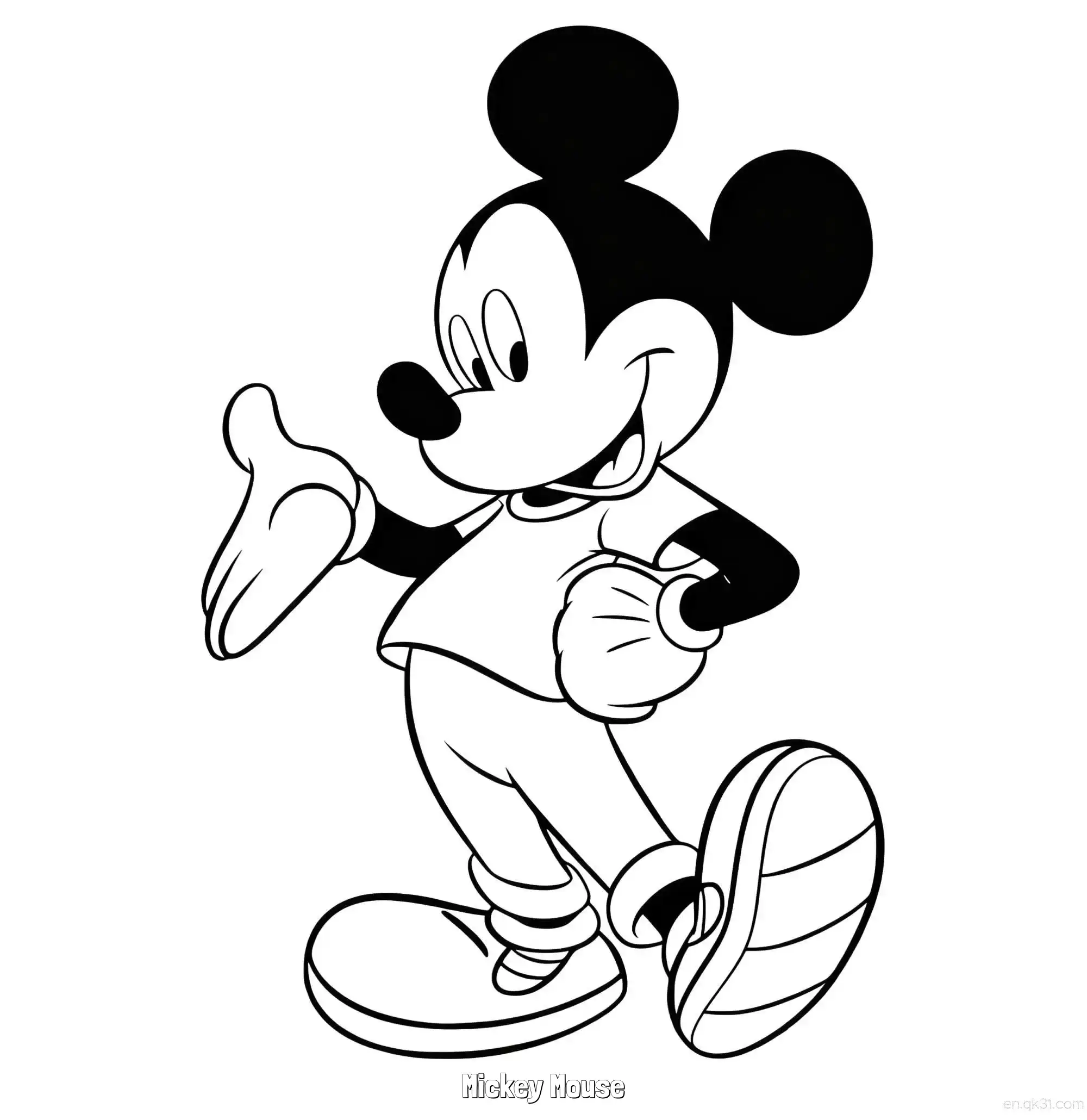 Mickey Mouse 13 Coloring Page - Free Printable Mickey Mouse & Friends PDF Coloring Sheets – Free Printable Coloring Page for Kids and Adults