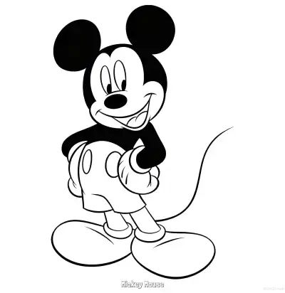 Free printable Mickey Mouse 19 Coloring Page - Free Printable Mickey Mouse & Friends PDFS Coloring Sheets coloring page